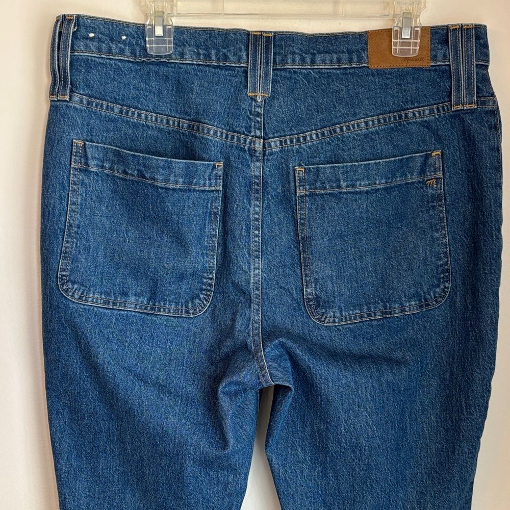 Madewell Womens The Perfect Vintage Flare Classic Blue front pocket Jeans 32 EUC - Picture 10 of 13